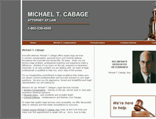 Tablet Screenshot of michaelcabage.com